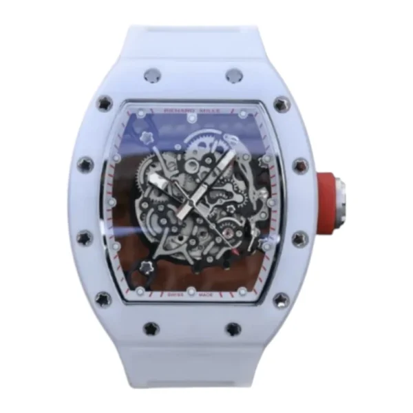 RM 055 White Rubber Strap Replica