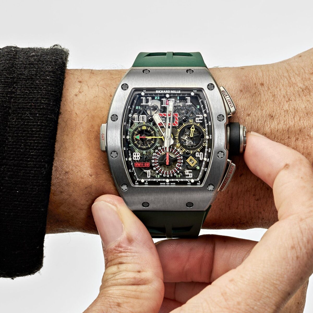 Richard Mille RM 011-02 Titanium Flyback Chronograph GMT Replica
