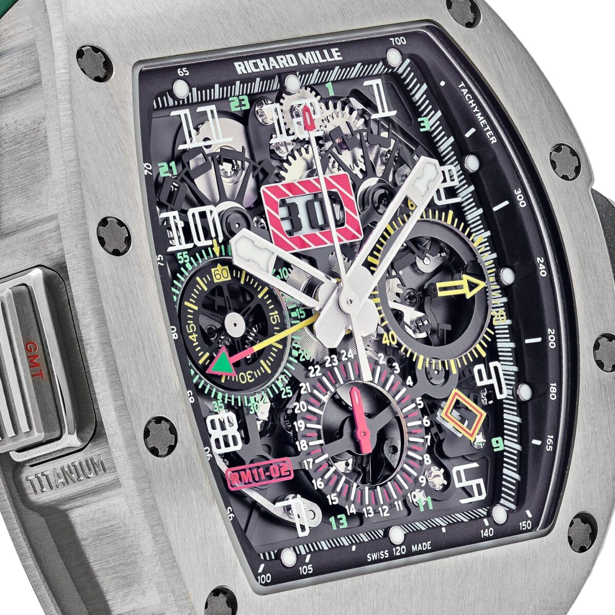 Richard Mille RM 011-02 Titanium Flyback Chronograph GMT Replica
