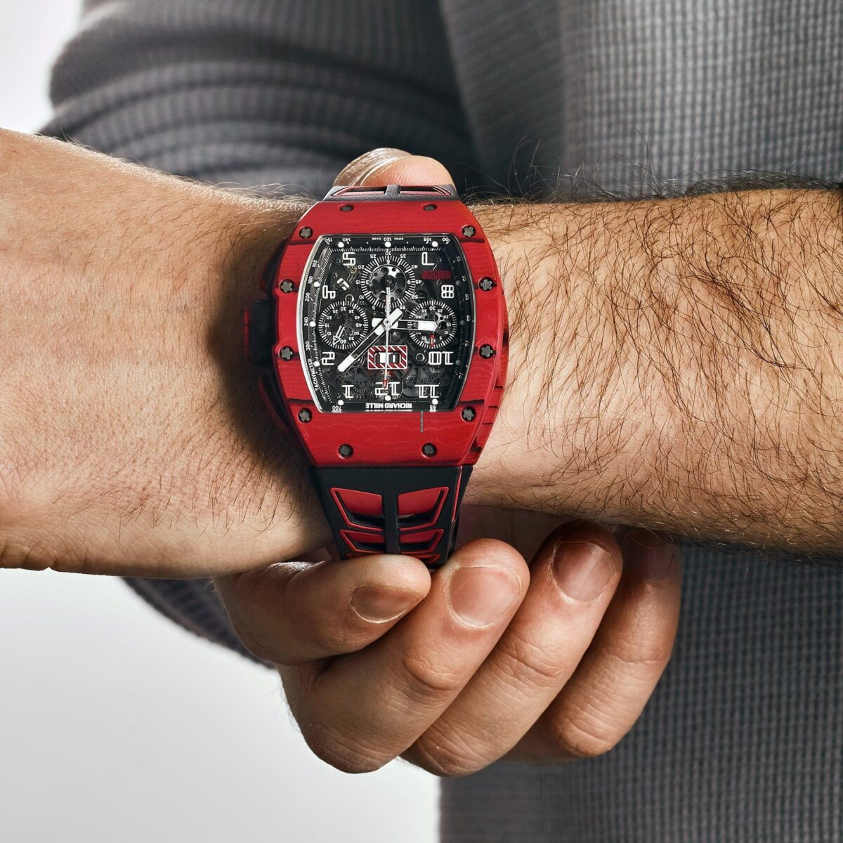 Richard Mille RM 011-03 Automatic Flyback Chronograph Red Quartz TPT Replica
