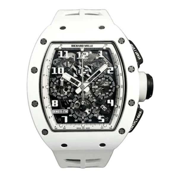 Richard Mille RM 011 Automatic Flyback Chronograph Felipe Massa White Ghost America Limited Edition Replica