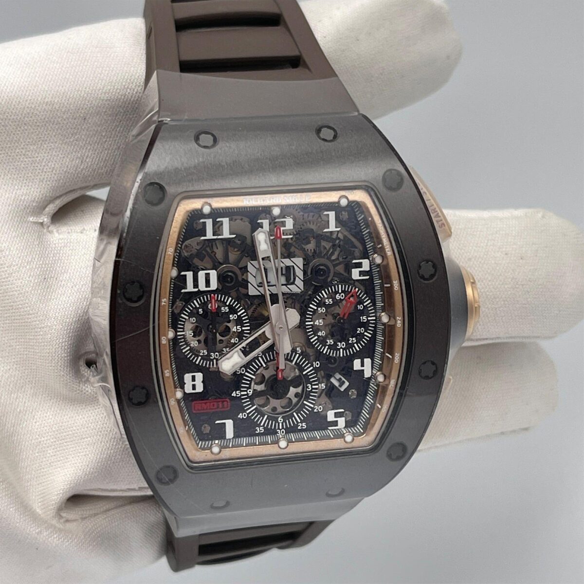 Richard Mille RM 011 Brown Ceramic TZP Asia Edition Replica