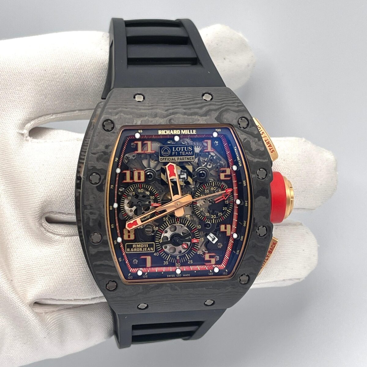 Richard Mille RM 011 Romain Grosjean Lotus F1 Carbon TPT Replica