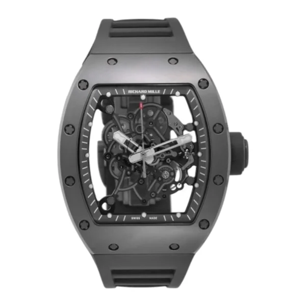 Richard Mille RM 055 Grey Bubba Watson Transparent Dial 50 mm Replica